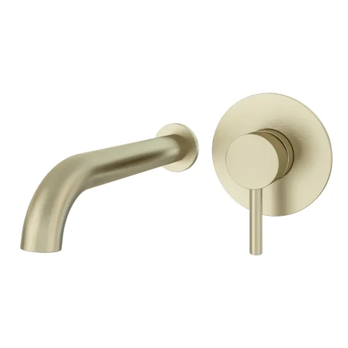 Heyford Wall Mounted Brushed Brass Bath Filler Tap