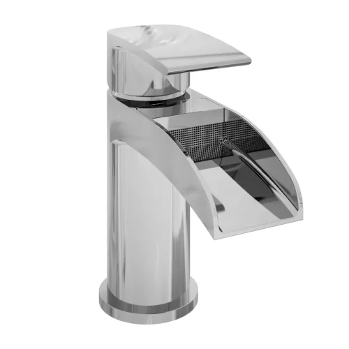 Aston Waterfall Chrome Basin Mono Tap With Waste