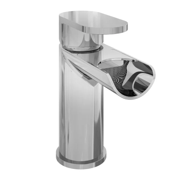 Ledwell Waterfall Chrome Basin Mono Tap With Waste