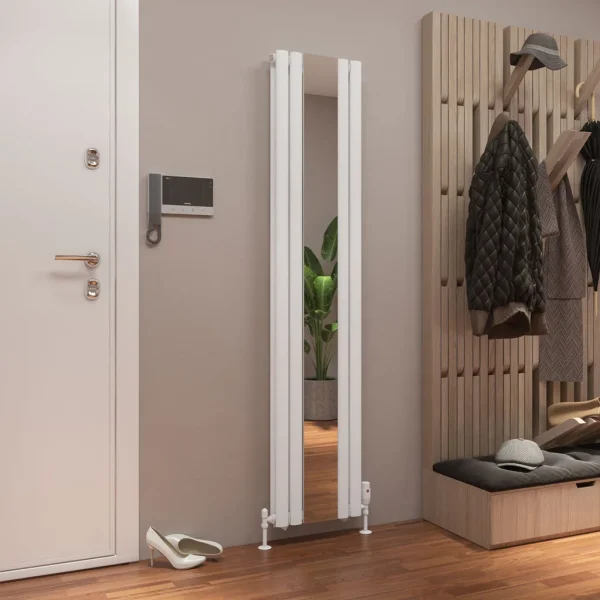 Tunstall Double Mirror Towel Radiator Height 1800mm