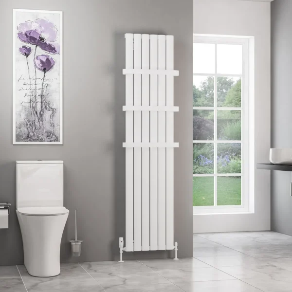 Sandhurst Vertical Aluminium Towel Radiator Height 1800mm