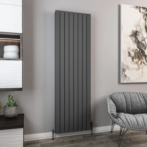 Aluminium Hadleigh Matt Anthracite Radiator