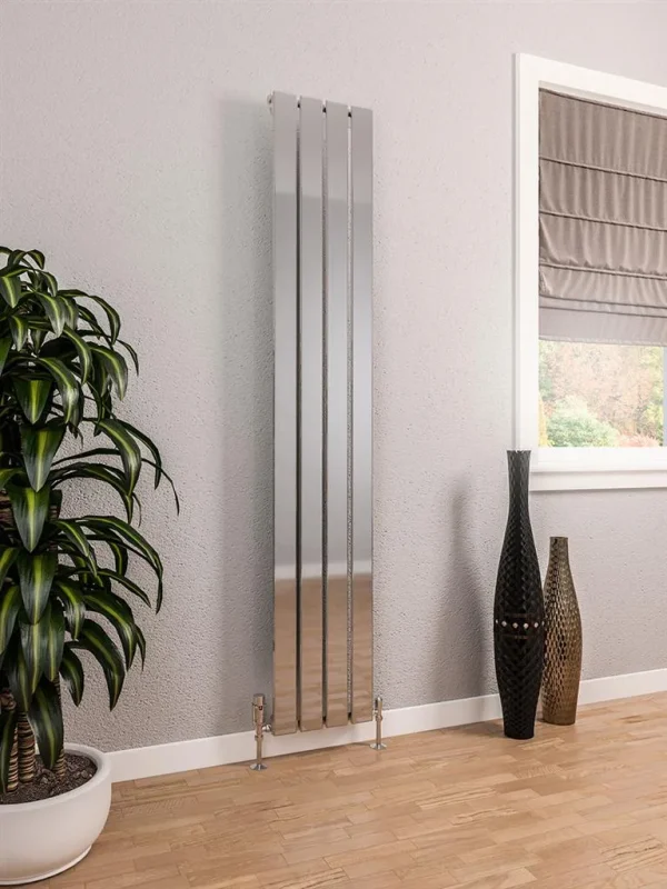 Deddington Vertical Radiator Height 1800mm Chrome