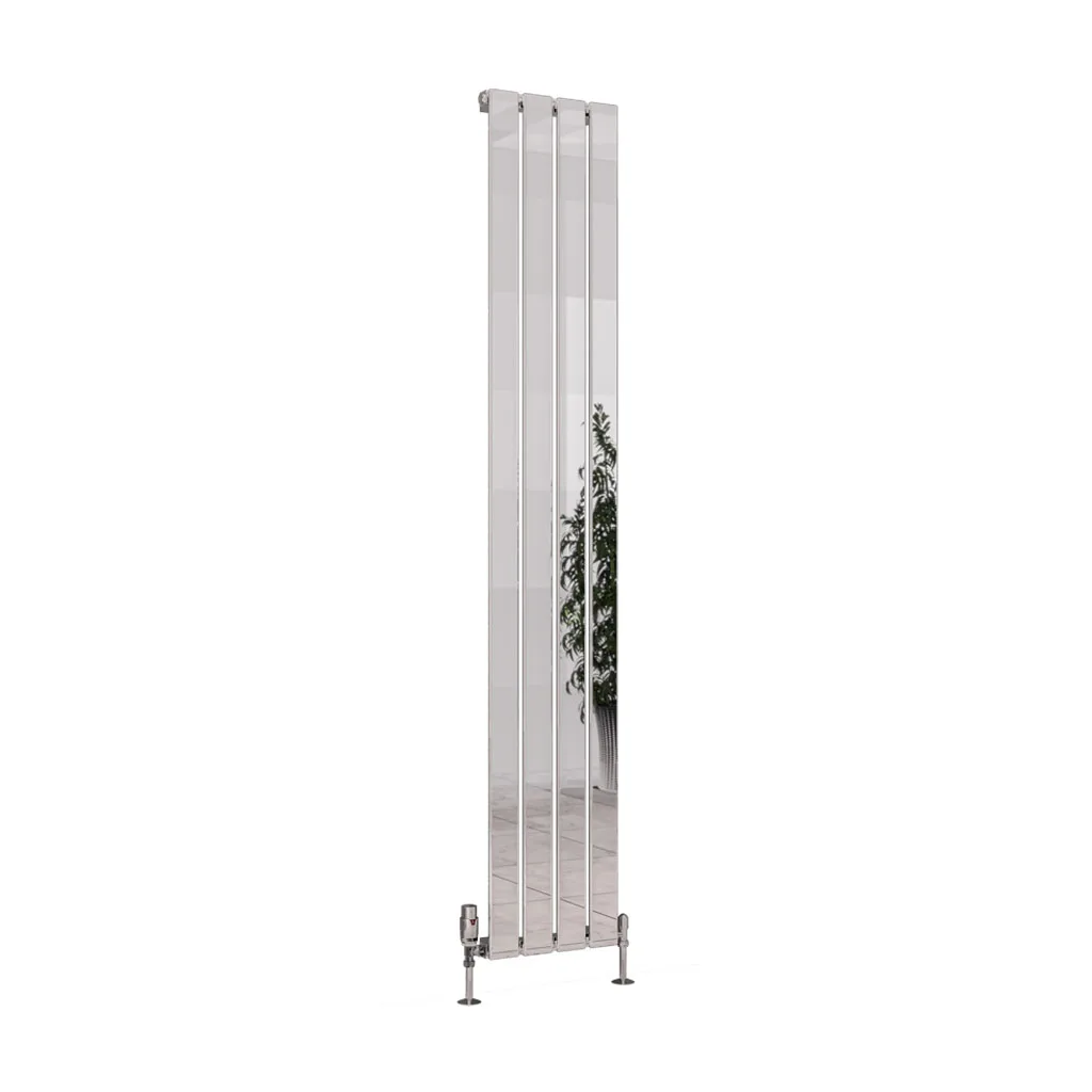Deddington Vertical Radiator Height 1800mm Chrome - Image 3