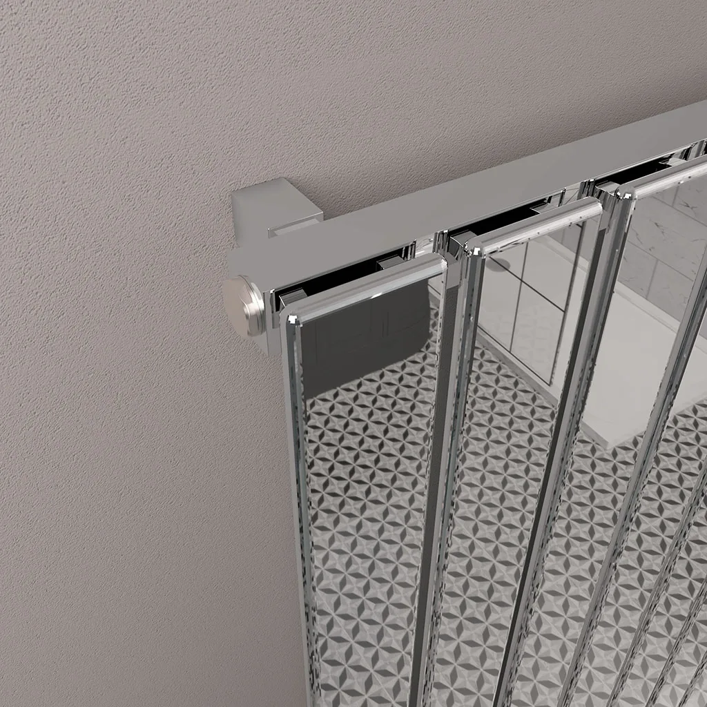 Deddington Vertical Radiator Height 1800mm Chrome - Image 4