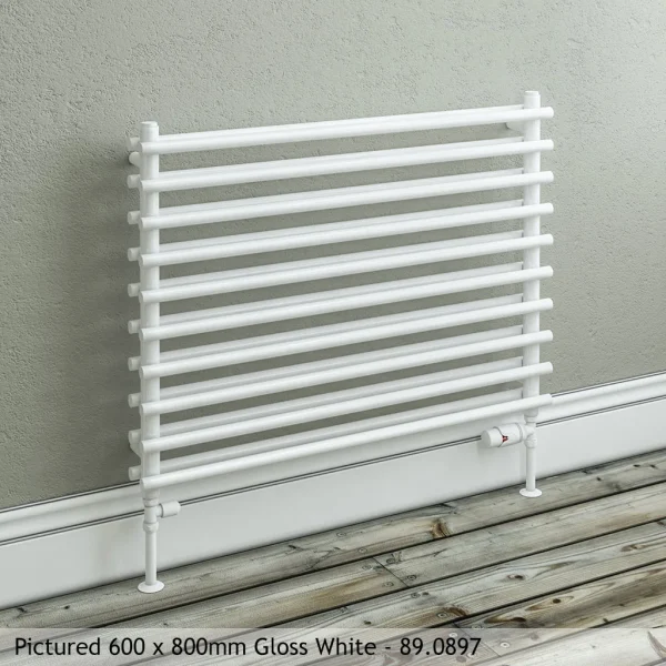 Mild Steel Murano Gloss White Radiator