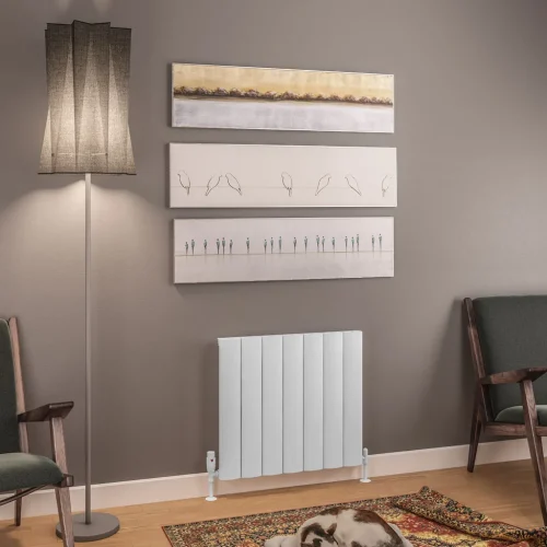 Aluminium Tordino Matt White Radiator