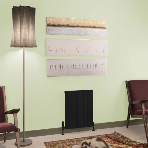 Aluminium Tordino Matt Black Radiator