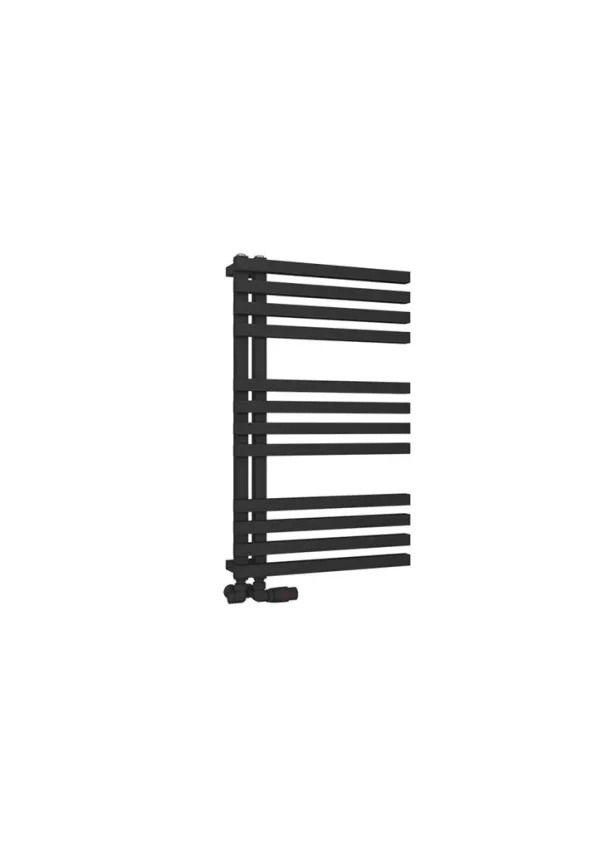 Mild Steel Reinbach Matt Black Heated Towel Rail