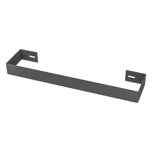 Mild Steel Wingrave Matt Anthracite Flat Panel Towel Hanger