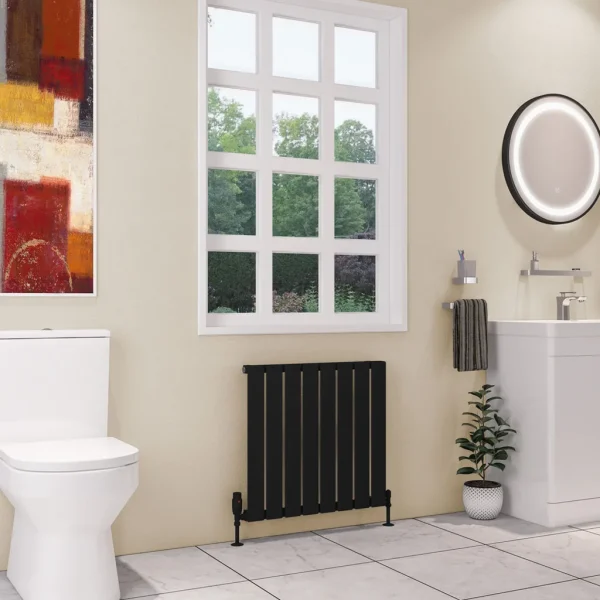 Mild Steel Deddington Matt Black Radiator