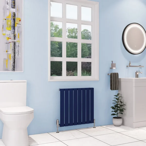 Mild Steel Deddington Matt Cobalt Blue Radiator