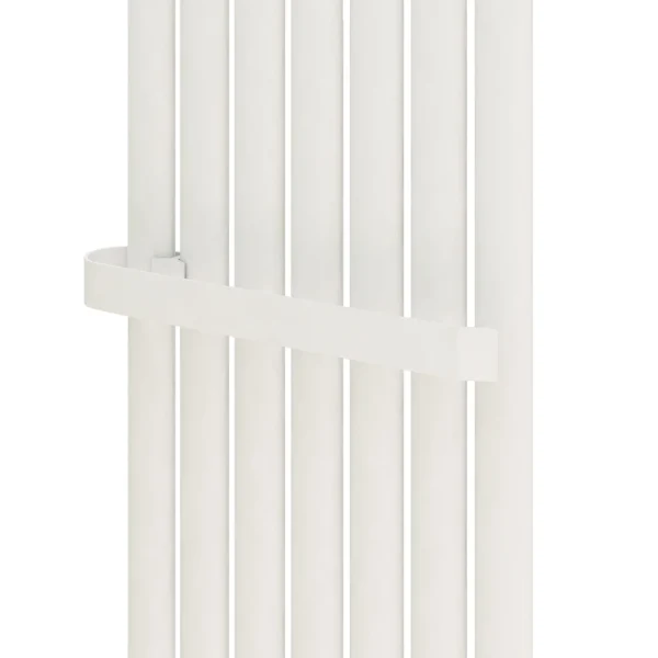 Mild Steel Tunstall V Matt White Towel Hanger