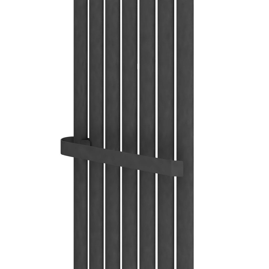 Mild Steel Tunstall V Matt Anthracite Towel Hanger