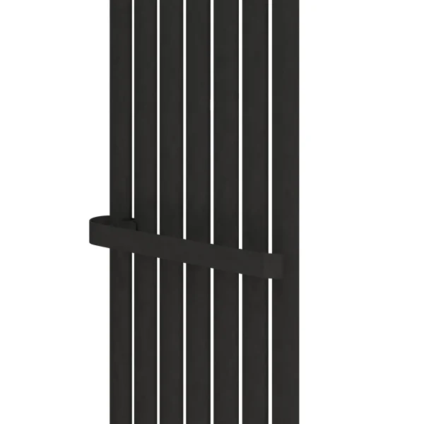 Mild Steel Tunstall V Matt Black Towel Hanger