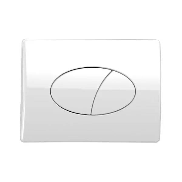 Pneumatic push plate round White