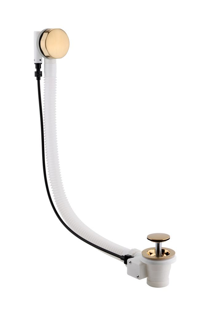 Brushed Brass Bath Pop up Waste & Overflow