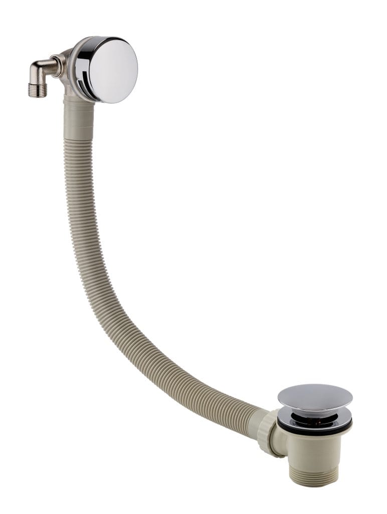 Chrome Bath Pop Up Waste With Overflow Filler