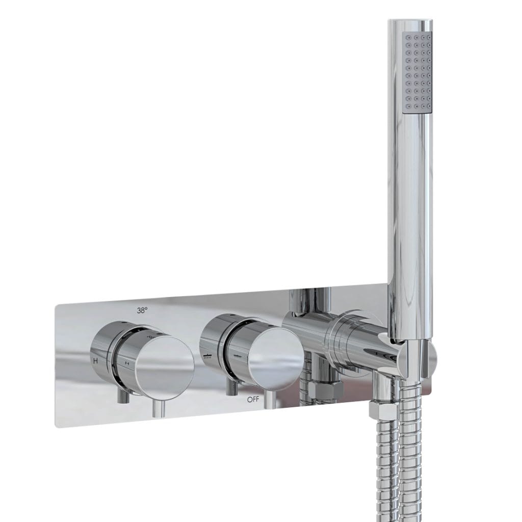Meriden Chrome Two Way Thermostatic Shower Valve With Hand Set