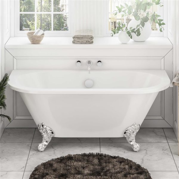 Mortlake 1500 White Freestanding Bath Including Waste