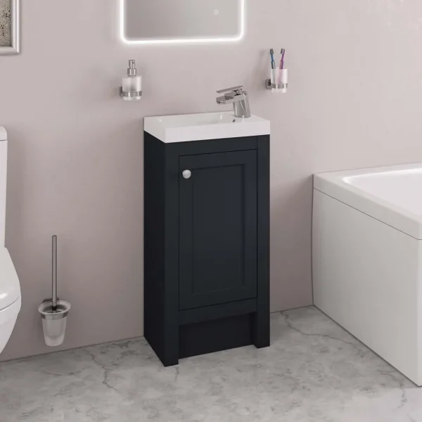 Hardwick 390 Matt Anthracite Traditional Vanity Unit