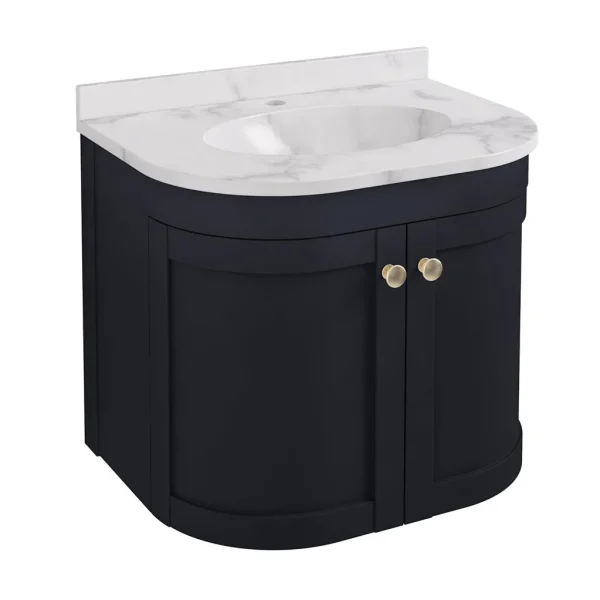 Hardwick 60 Quartz Matt Anthracite Wall Hung Vanity Unit