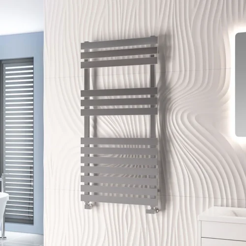Biava Flat Multirail Stainless Steel Towel Radiators Width 1170mm