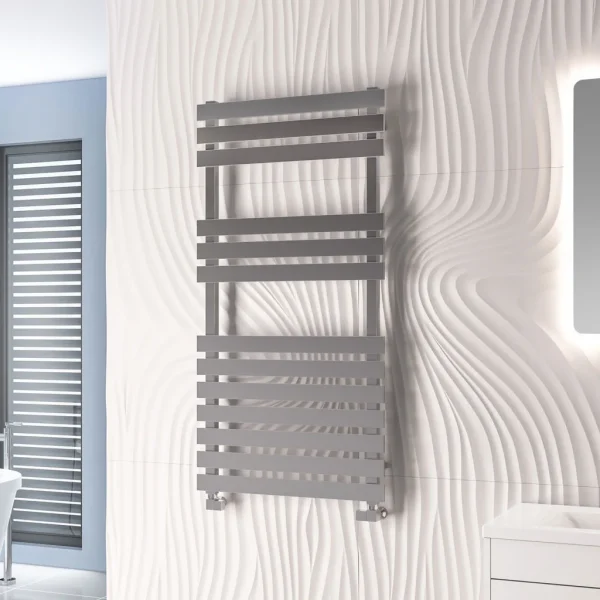 Biava Flat Multirail Stainless Steel Towel Radiators Width 1170mm