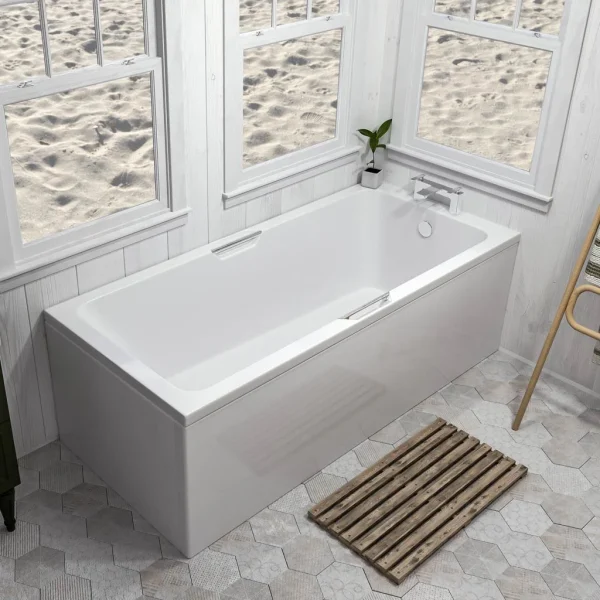 Portland 1750 Twin Grip Single Ended Straight Bath