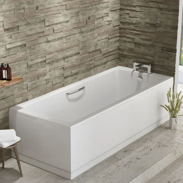 Rockall 1500 x 700 Twin Grip Single Ended Straight Bath