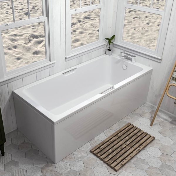 Portland 1750 Twin Grip Single Ended Beauforte Straight Bath