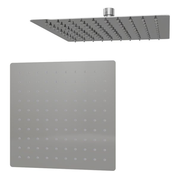 Chrome Square Over Head Ceiling Shower Head