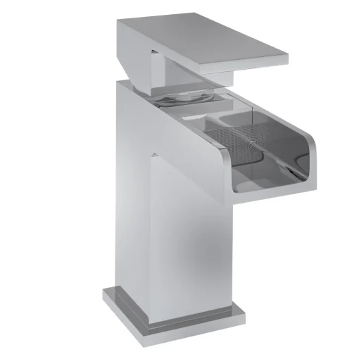Abberton Waterfall Chrome Basin Mono Tap With Waste
