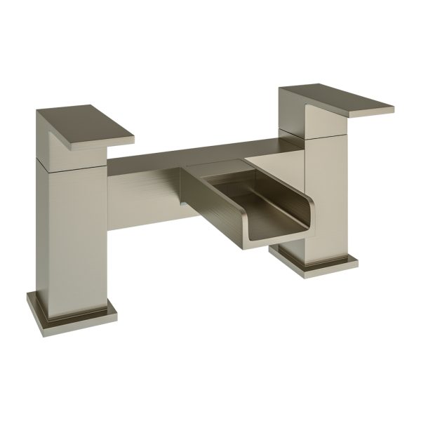 Abberton Waterfall Brushed Brass Bath Filler