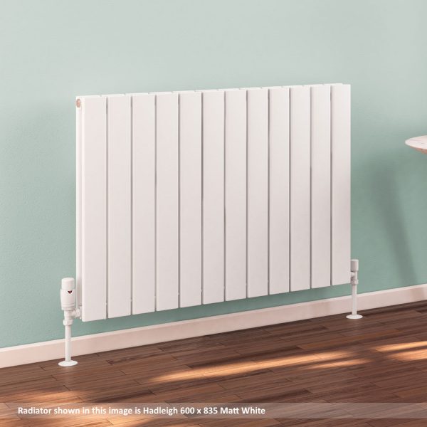 Hadleigh Horizontal Aluminium Towel Radiator Height 600mm