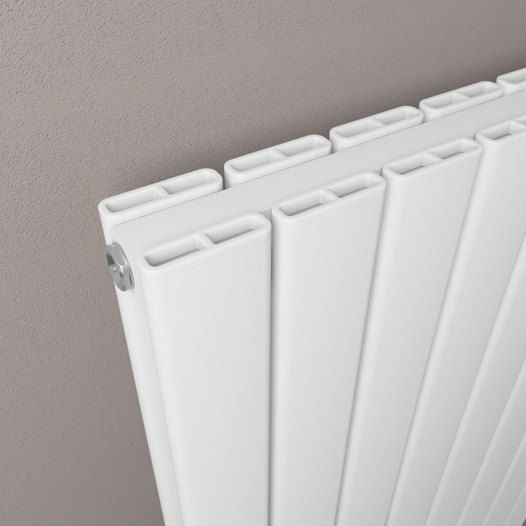 Hadleigh Horizontal Aluminium Towel Radiator Height 600mm - Image 4