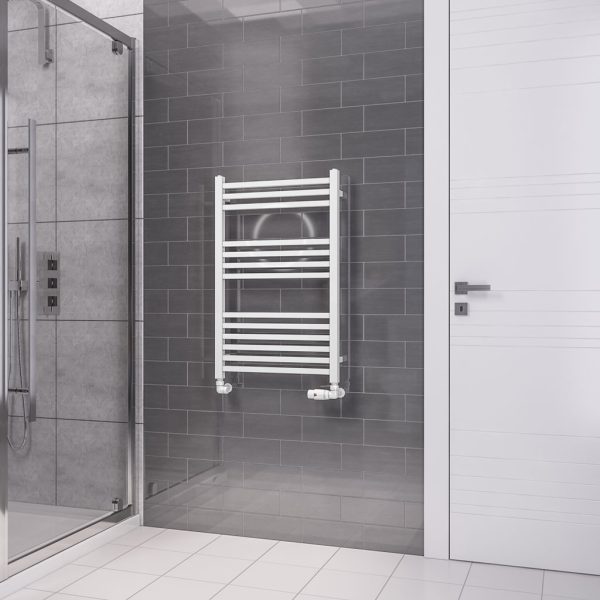 Tuscan Square Multirail Mild Steel Vertical Heated Towel Rail