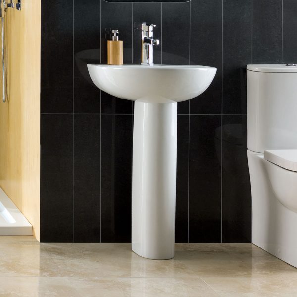 Farringdon 450 1 Tap Hole Full Pedestal Basin