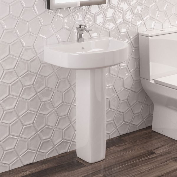 Kenley 500 1 Tap Hole Full Pedestal Basin