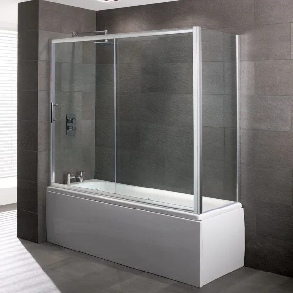 Volente 6mm 1690 x 690 Over Bath Slider Shower Enclosure