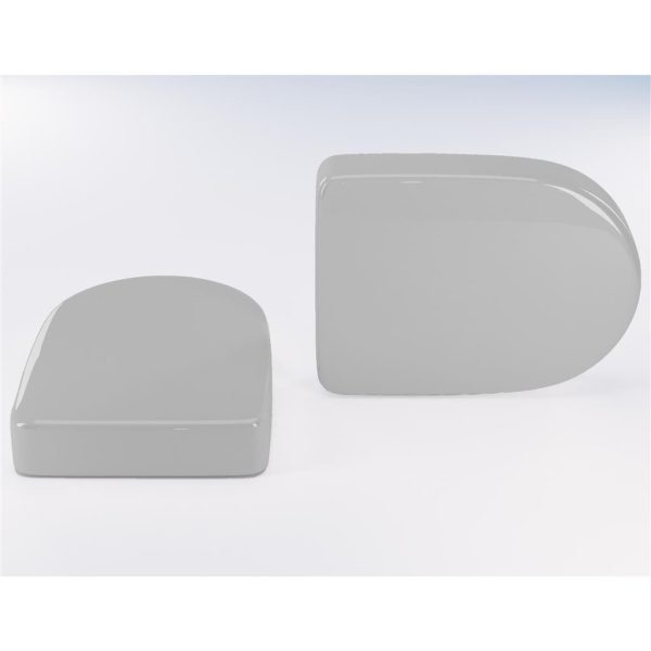 D Shape Vent Cap (pair) - Grey