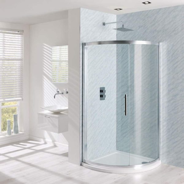 Hydropanel Shower Panelling 1200 x 2420 Marble Blue Wall Panel