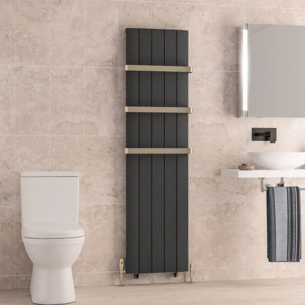 Trent Matt Anthracite Aluminium Designer Radiator