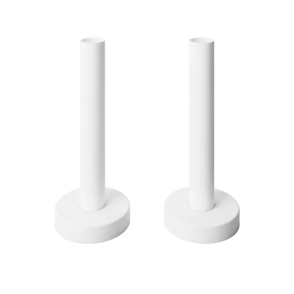 15mm Radiator Pipe Sleeve Kit & Shrouds - Various Colours - Matt White, Brass