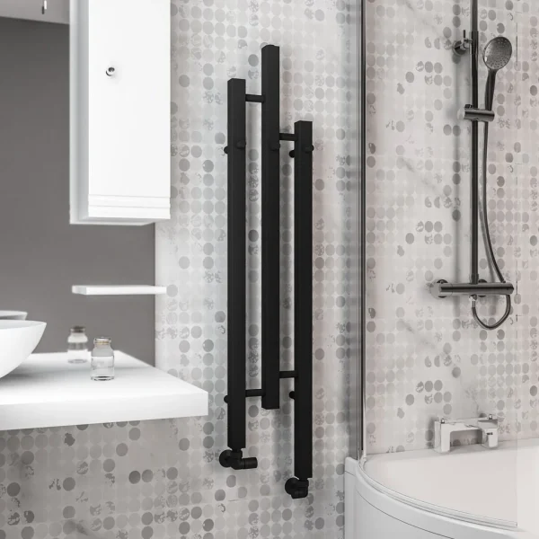 Conwy 1200 x 220 Square Bar Designer Radiator