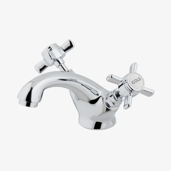 Haymarket Chrome Basin Mono Mixer Tap With Click Waste