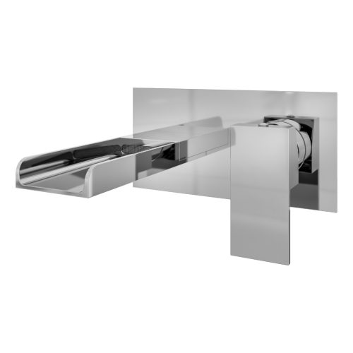 Chetwode Waterfall Wall Mounted Chrome Bath Filler Tap