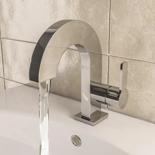 Hayle Chrome Basin Mono Mixer Tap With Waste
