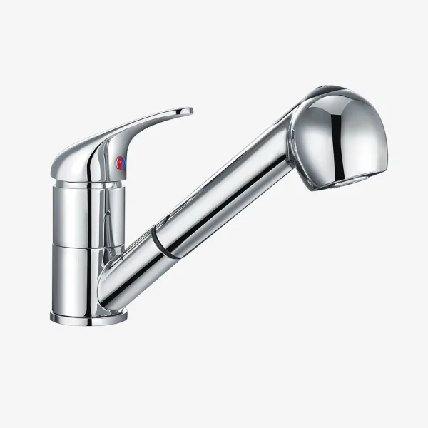 Mono Sink Mixer Tap With Pull Out Rinser