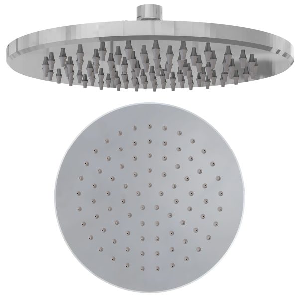 Meriden Chrome 300mm Stainless Steel Round Easy Cleaning Shower Head
